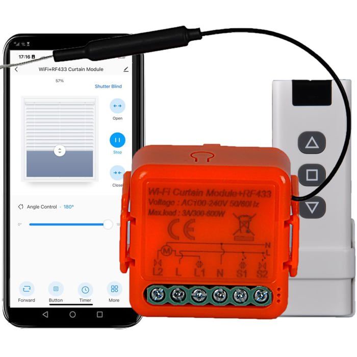 Interrupteur De Volets Roulants Wifi , Télécommandes Rf, Module ...