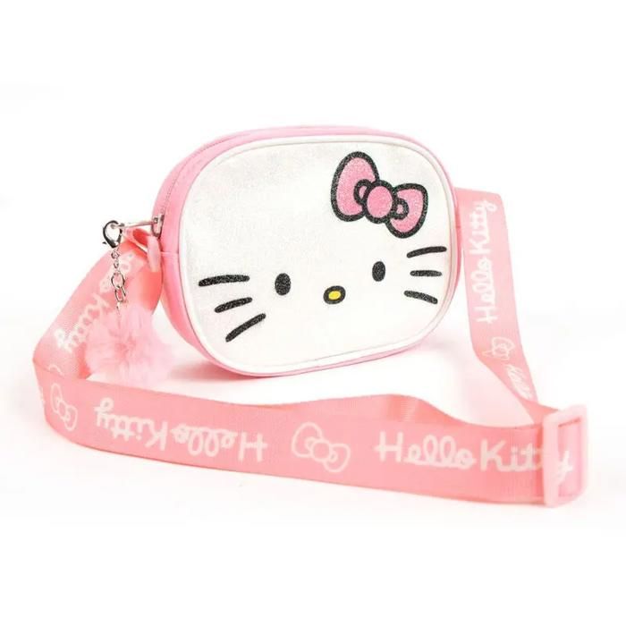 Sac bandoulière fantaisie - CERDA - Cerda Hello Kitty - Rose/blanc - Bandoulière ajustable - Motif Hello Kitty