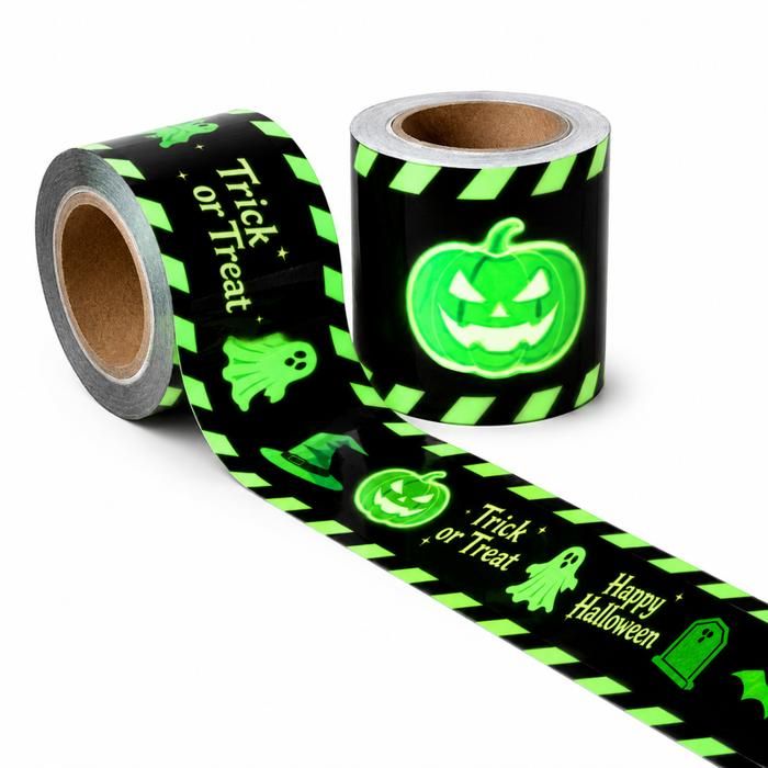 Ruban décoratif phosphorescent en PVC pour Halloween bande lumineuse DIY absorbant la lumière
