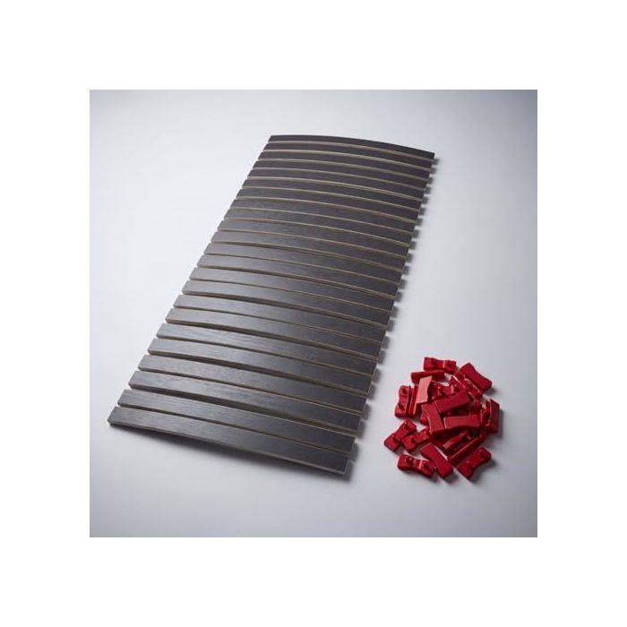 Pièce détachée literie - EBAC LITERIE - Lot 15 lattes - Hêtre 7 plis - 780×68×8 mm - Embouts clipsables HD Pièce détachée literie - EBAC LITERIE - Lot 15 lattes - Hêtre 7 plis - 780×68×8 mm - Embouts clipsables HD