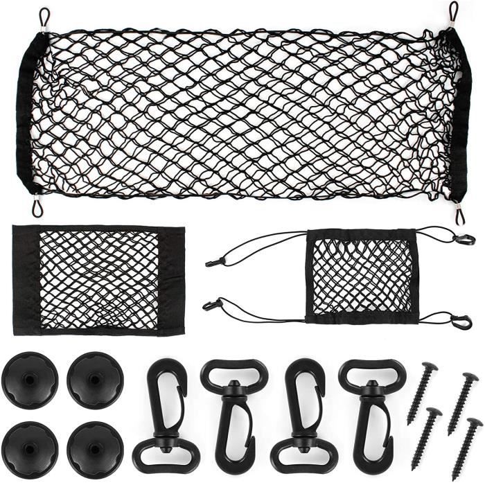 AIPAIDE 3pcs Filet Coffre pour Camping-Car,Kit de Rangement Organiseur de Voiture Filet élastique Bagage pour Caravane,Camion