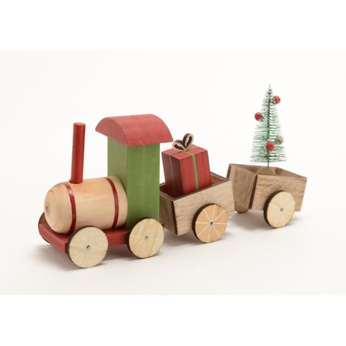 Décoration de noël petit train de bois Cdiscount Maison