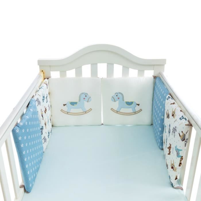 Tour De Lit Bebe Pare Chocs Coton Coussin Berceau Protecteur Pour