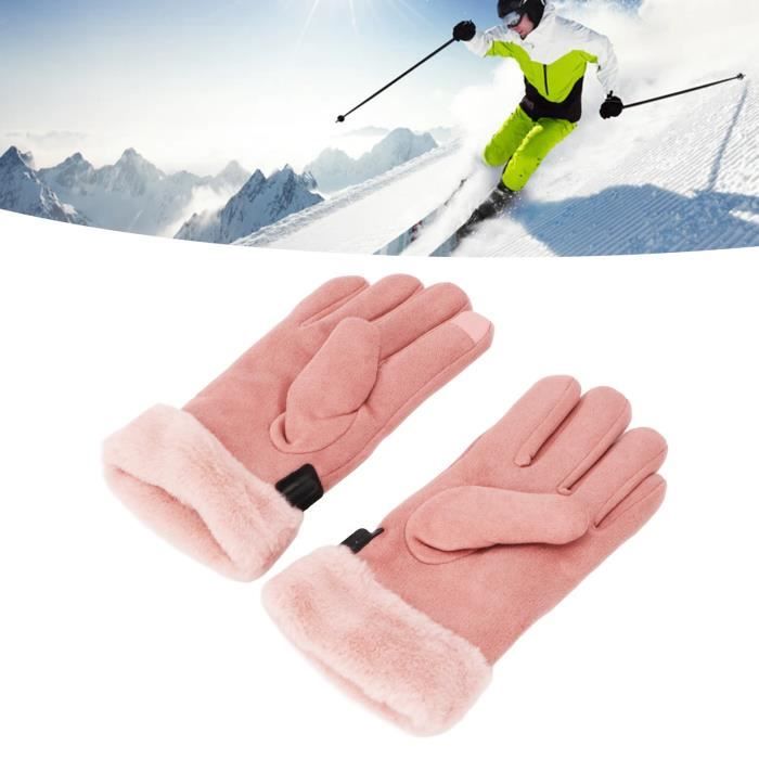 Gants chauffants électriques hiver Gants thermiques USB écran tactile cuir  imperméable noir pour Femmes Hommes Ski Cyclisme - Cdiscount Auto