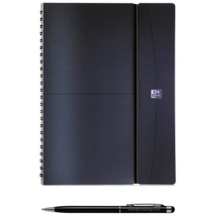 Agenda Semainier Bureau Office Août 2025-2026 + Stylo Stylus Touch – Français A4 Anthracite