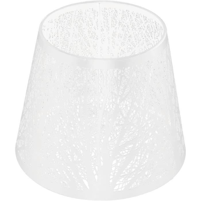 Lampe De Chevet En Fer Forgé Noir, Abat-jour Verre Satiné Feuilles D'acanthe