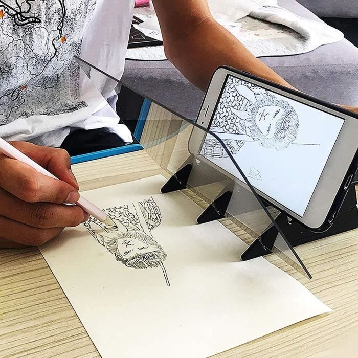 Projecteur de dessin avec acrylique Portable Optical Tracing Copy Pad pour  Anime Peinture Art Dessin Croquis Artisanat - Cdiscount Beaux-Arts et  Loisirs créatifs