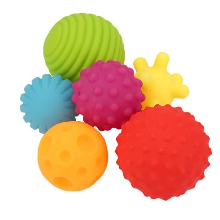 6pcs-lot texturé multi balle sensorielle ensemble, balle de bain jouet bébé  coloré Set enfants main balle douce balle de serrage - Cdiscount Sport