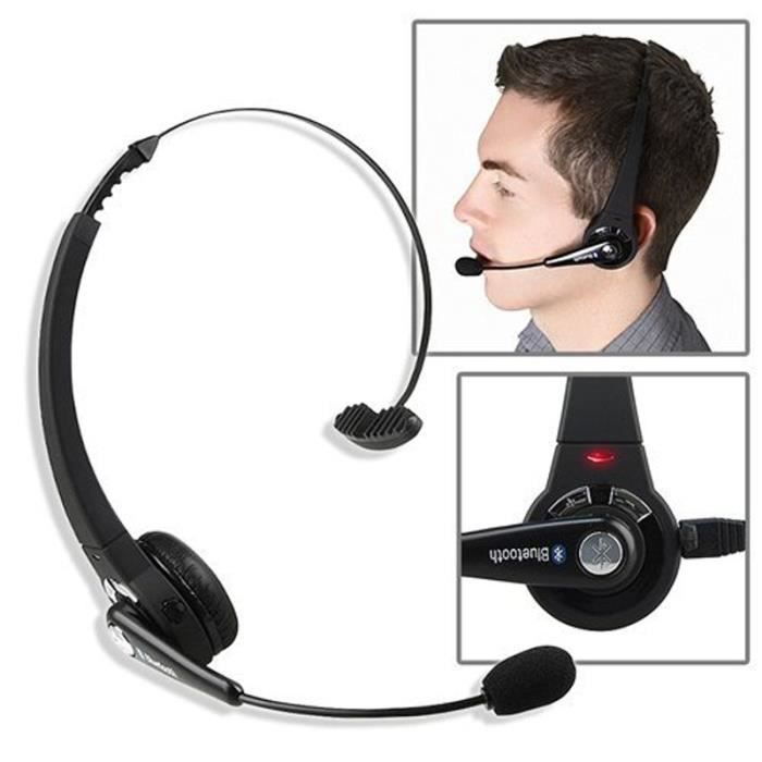 Casque sans fil Bluetooth avec micro pour ordinateur portable PS3 Écouteur  5292 - Cdiscount TV Son Photo