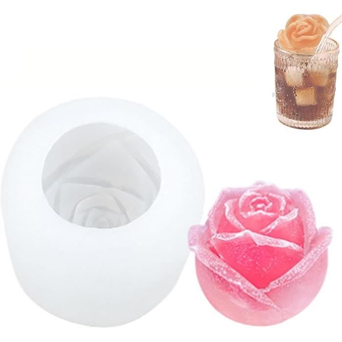 5 Moules Silicone 3D Camélia Fleur – Idéal Pour Bougies, Savons, Chocolats, Résine, Gypse Et Décorations Suspendues