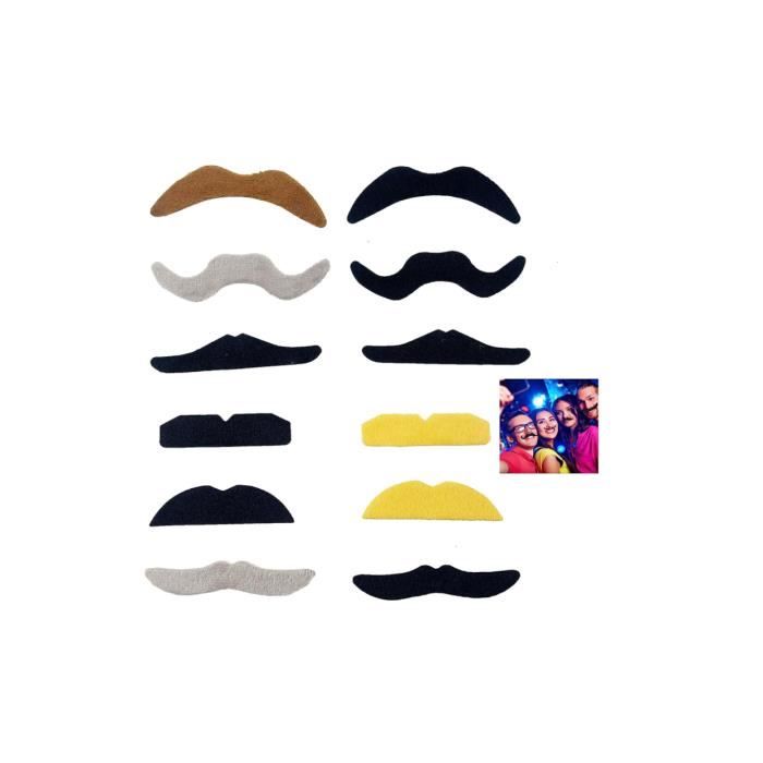 Auto-Adhésif Moustache Fête,Fête Costumée Moustaches,Moustaches  Déguisements,Auto-Adhésif Moustache,Moustache Autocollante - Cdiscount Jeux  - Jouets