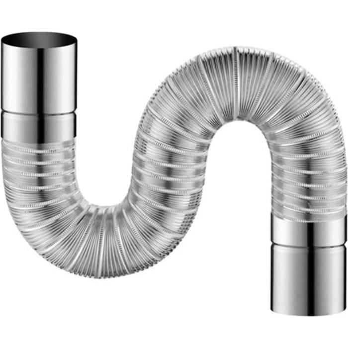 Tuyau Ventilation Acier LTH-Hanse - Diamètre 200 Mm, Longueur 1000 Mm | Pour Système Aération