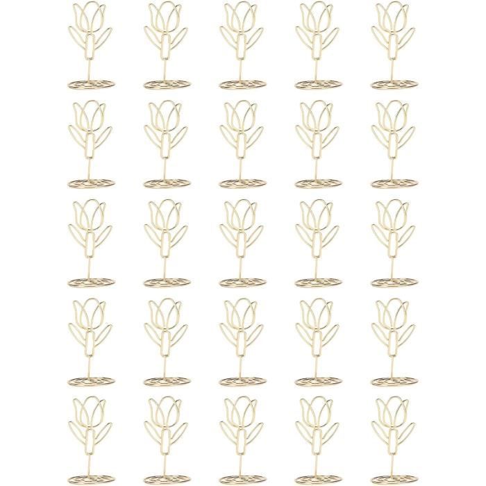 AIEX 48 pcs Porte-Cartes de Table, Porte-Numéros de Table de AIEX 48 pcs Porte-Cartes de Table, Porte-Numéros de Table de