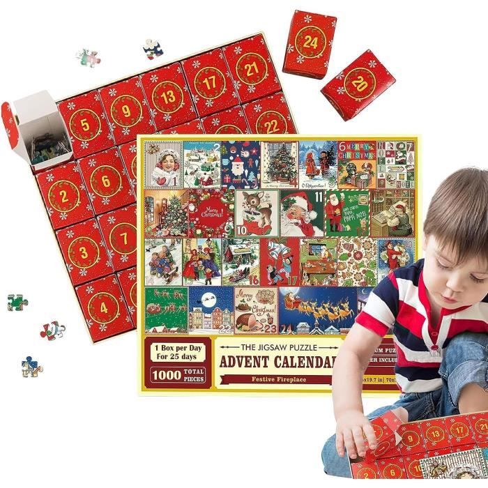 Calendrier de l'avent Adulte 2023, Puzzle Adulte 1000 Pieces Idee Cadeau  Noel pour Femme Homme Enfant Calendrier de l'avent Cadeau - Cdiscount Jeux  - Jouets