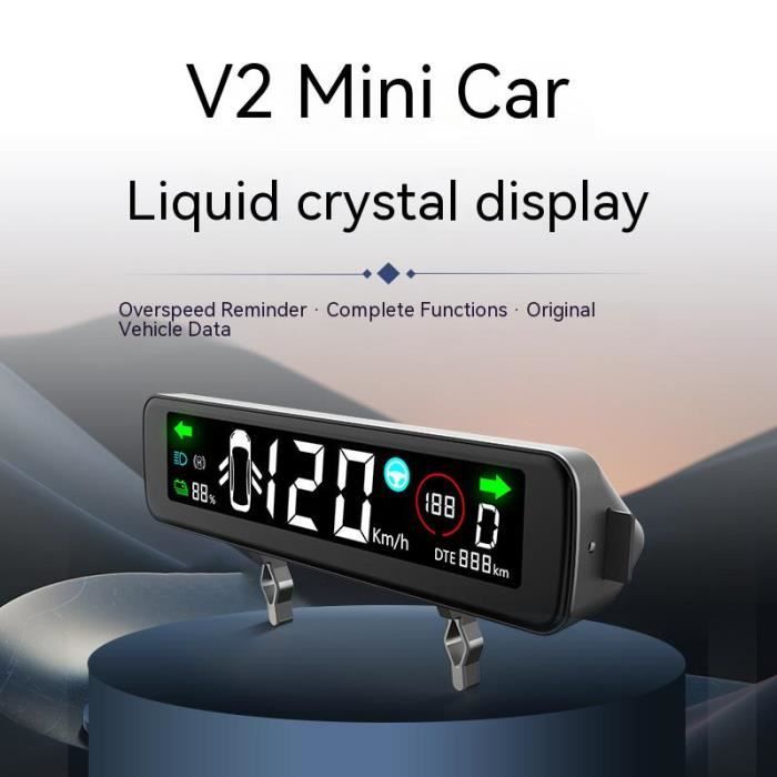HUD Vitesse Batterie Tesla HEIBTENY Écran HUD Pour Tesla Model 3/Y - Affichage Tête Haute Vitesse Batterie 12V écran Tête Haute Tesla