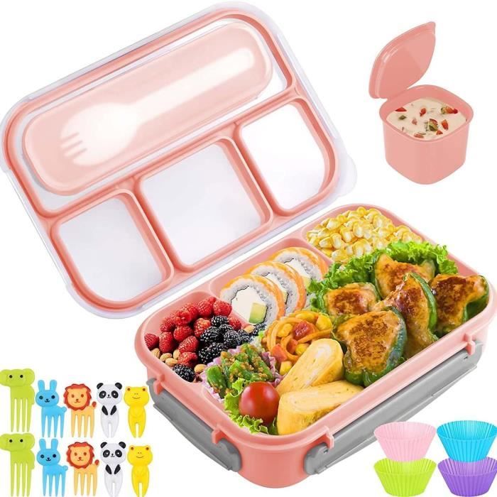 Lunch Box, Boîte à Déjeuner en Plastique, Boite Bento pour Enfant & Adulte  en 2 Etages, Boite Dejeuner Hermétique, pour [408] - Cdiscount Maison