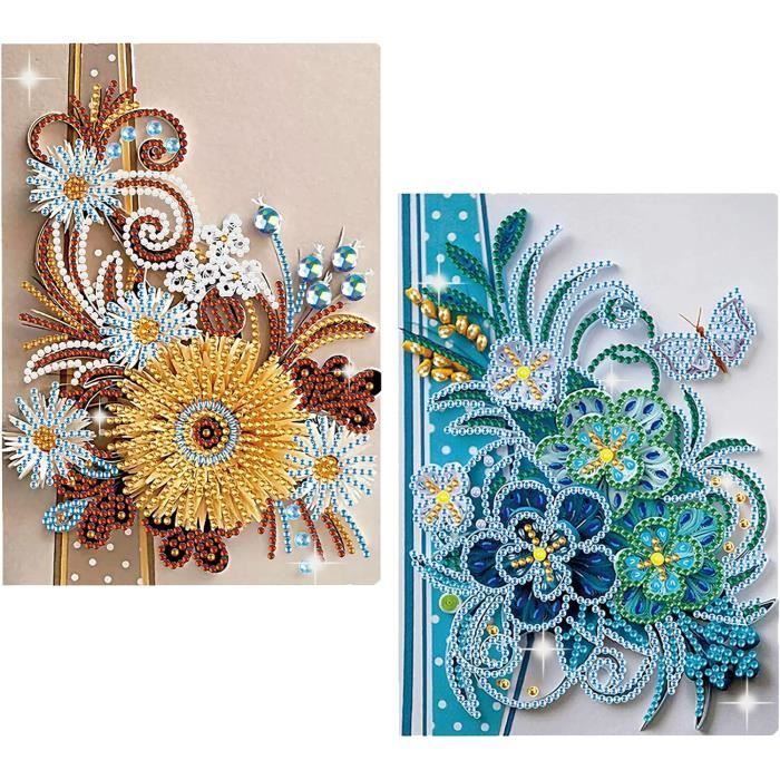 Kit DIY Diamant Pour Enfants Lot 2 Carnets Mandala A5 Peinture Diamant - Kit DIY Enfants | Carnet Décoratif Cadeau Créatif Cadeau Créatif Pour Filles 6-10 Ans