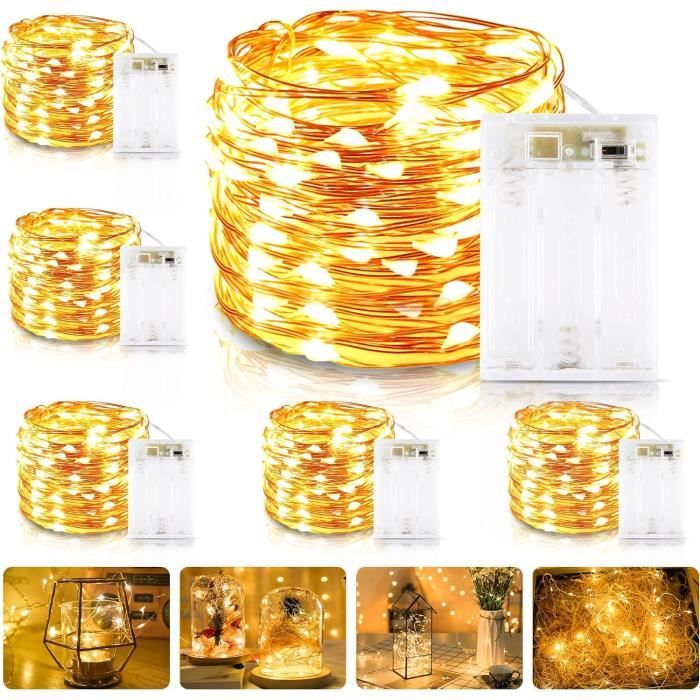 GROOFOO Guirlande Lumineuse Sphérique, 20M 150 LEDS 8 Modes Avec Télécommande, G