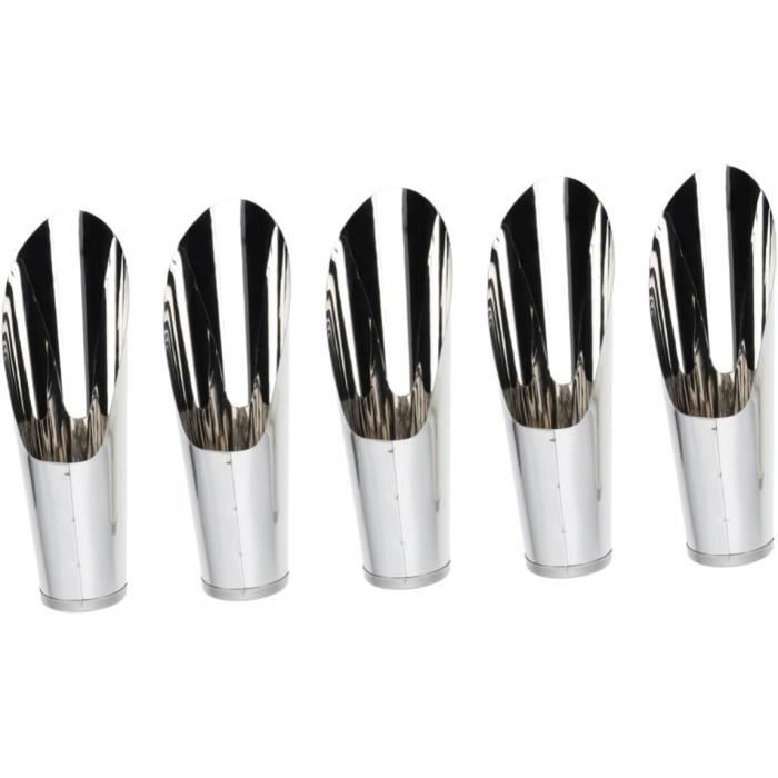 2 Pelles Alimentaires En Acier Inoxydable - Longueur 21 Cm, Polyvalentes, Lave-vaisselle, Pour Bar, Buffet Ou Cuisine