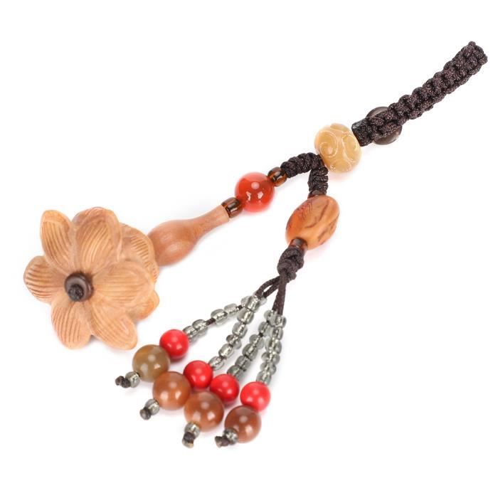 Porte-clés 2 Pièces En Daim Tissé – Petit Pendentif Pour Clés, Sac, Décoration - 7