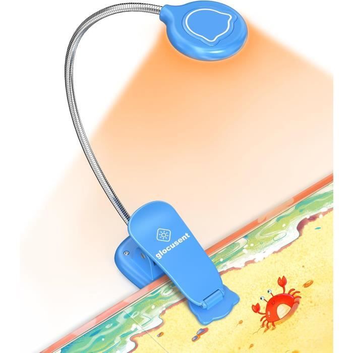 Lampe De Lecture LED Livre De Poche Wendry - Lumière Douce Anti-Fatigue Oculaire, Clip Détachable, Luminosité Réglable, 3 Piles AAA