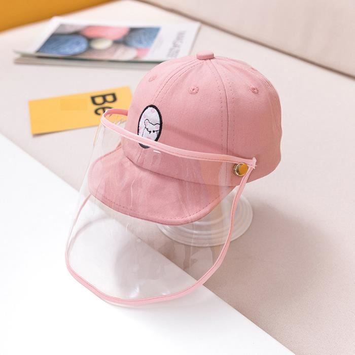 TOMEEK Chapeau de soleil pour bébé - Chapeau de protection solaire pour bébé garçon et fille - Chapeau d'été UPF 50 - Casquette de plage pliable avec mentonnière réglable et large bord