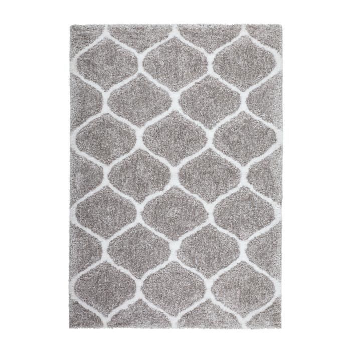 Bon Marché Tapis Berbère Tapis Motif Gris Blanc Conception