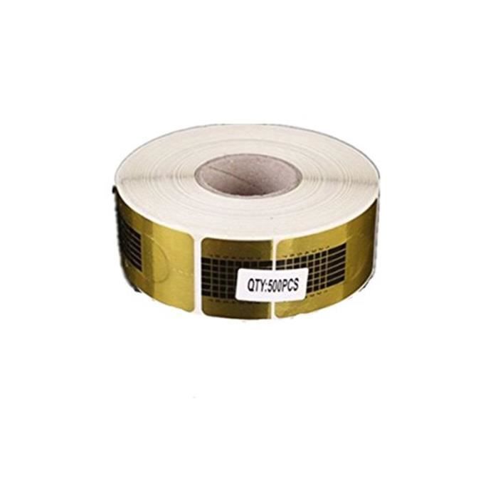 500 Pièces Chablons Papier Construction Faux Ongles Gel Uv Ou Resine
