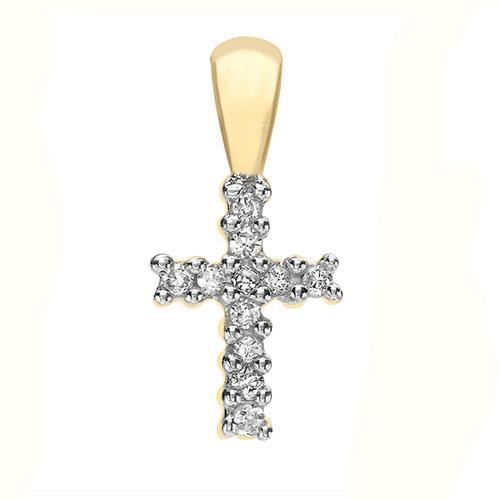 Jouailla - Pendentif or jaune 375-1000e diaman...