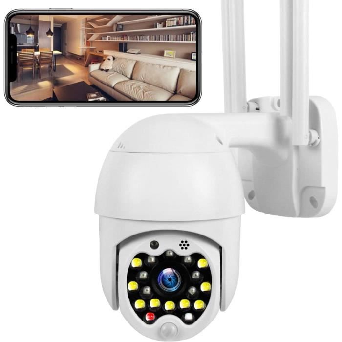 Caméra De Surveillance 1080P Hd, Ptz Camera Surveillance Wifi