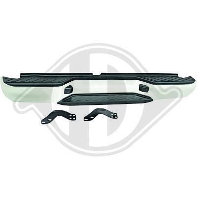 6084255 Pare choc arriere pour NISSAN Navara de 2005 a oct 2013 Look origine
