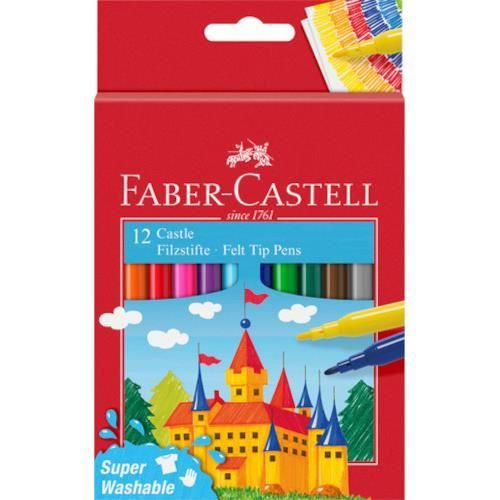 Faber Castell stylos feutre Super Washable junior 12 pcs