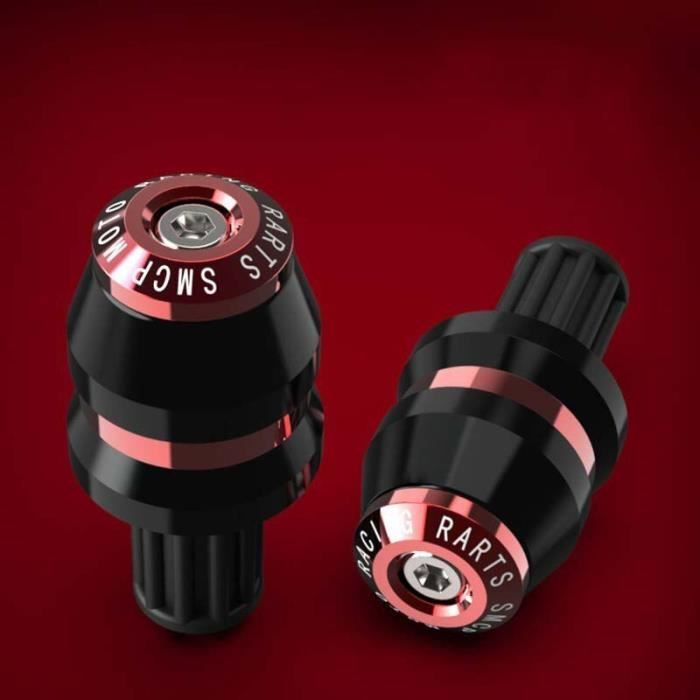 Embouts De Guidon Moto - Lot De 2 - Doré - Alliage D'aluminium - Protection Anti-chute - Pour Guidon 22mm
