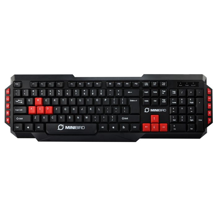 Minibird Gonolek – QWERTY Anglais – Clavier gamer – touches multimédias – QWERTY Anglais ( Catégorie : Clavier )