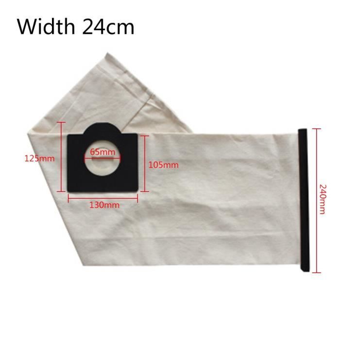 Sac poussi re lavable en tissu sac aspirateur r utilisable pour