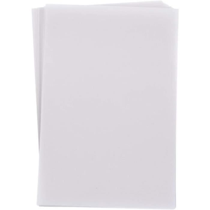 100 Feuilles de Papier Vélin Blanc Papier à Dessin Translucide