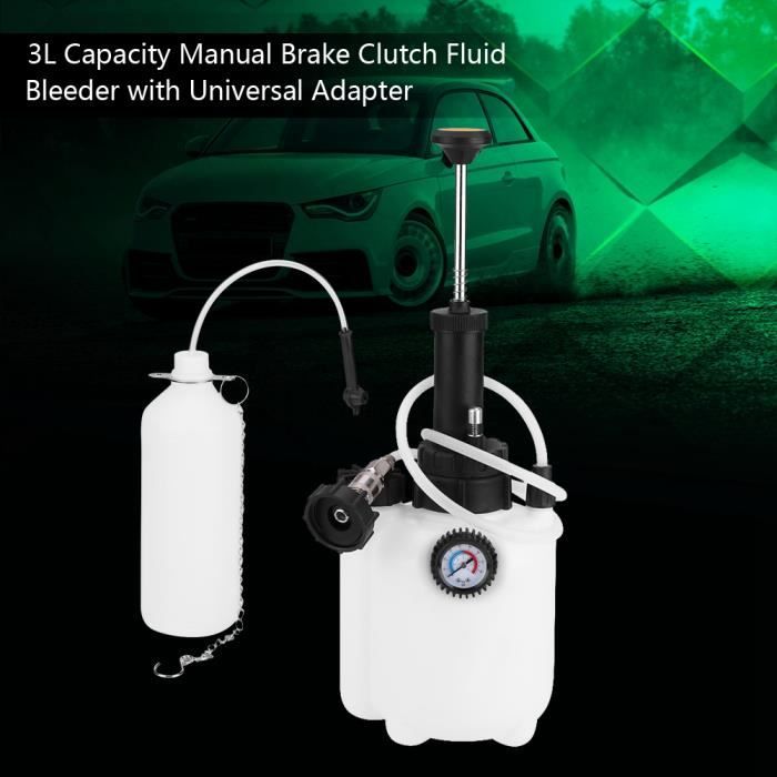 Purgeur de frein de voiture - purgeur de liquide de frein - Capacité : 3L -PAI