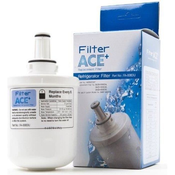 ACE+ FA 0083U | Filtre à eau compatible avec Samsung DA29 00003G HAFIN2EXP DA29 00003F HAFIN1EXP HAFIN Filtre de rechange pour réfrigérateur Replacement Refrigerator Filter