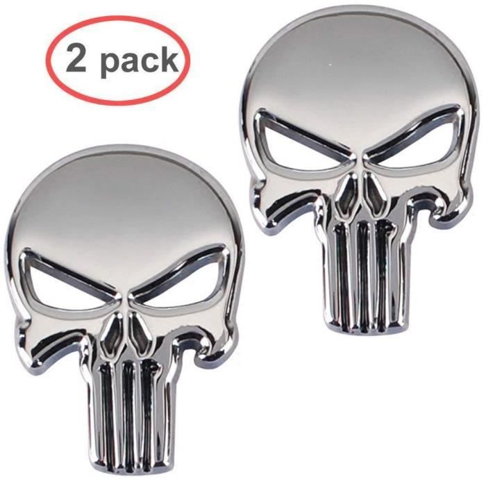 Electrely 2 Pack The Punisher Stickers Autocollant pour Voiture/Vitres arrière Stickers Vinyle 