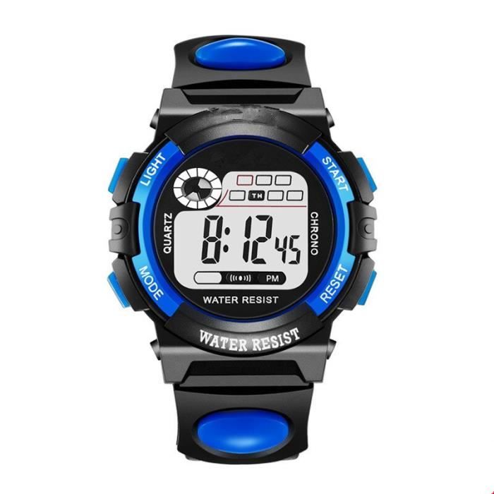 Montres Montre num rique pour enfants tanche multifonction 30M