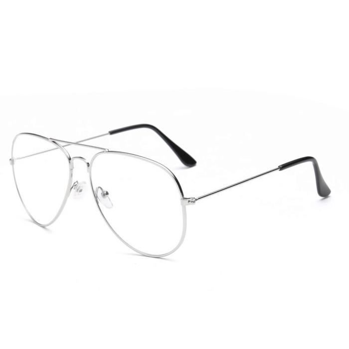 Lunettes à top verres transparents