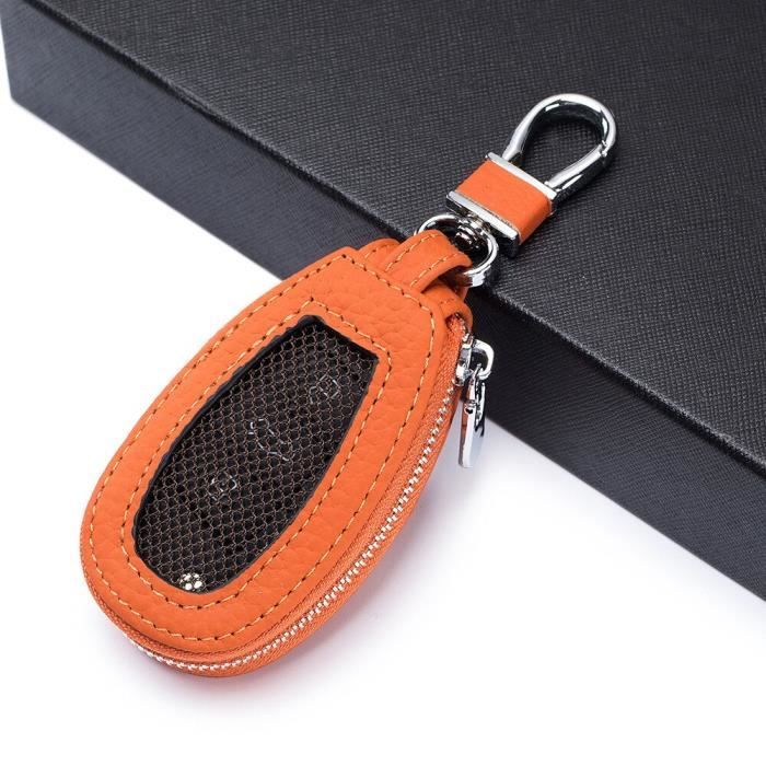 Orange - Sac à carreaux pour clés de voiture pour hommes, à la mode, porte  clé suspendu à la taille, organisa