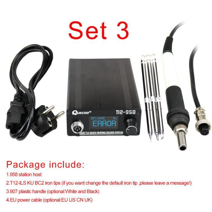 Poste a souder,Fer à souder en étain avec température réglable 5V 10W USB numérique LCD,outils