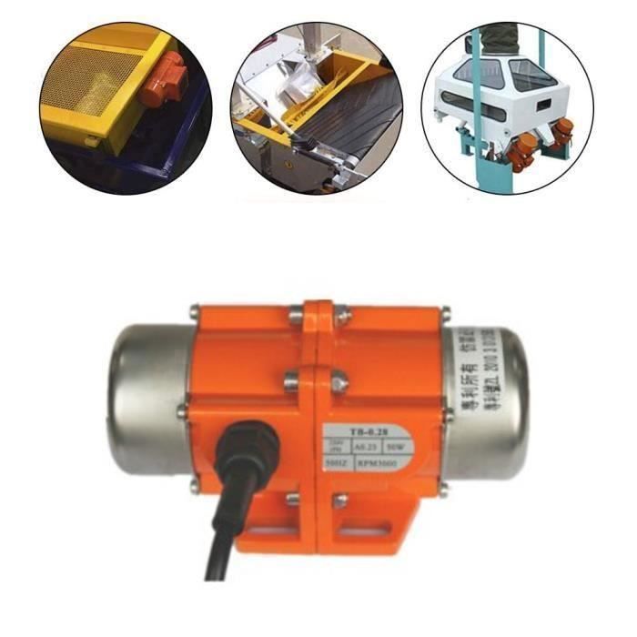 Moteur Vibrant Asynchrone 100W 220V Monophasé - 3000 Tr/min, Pour Machine à Vibrer, Neuf
