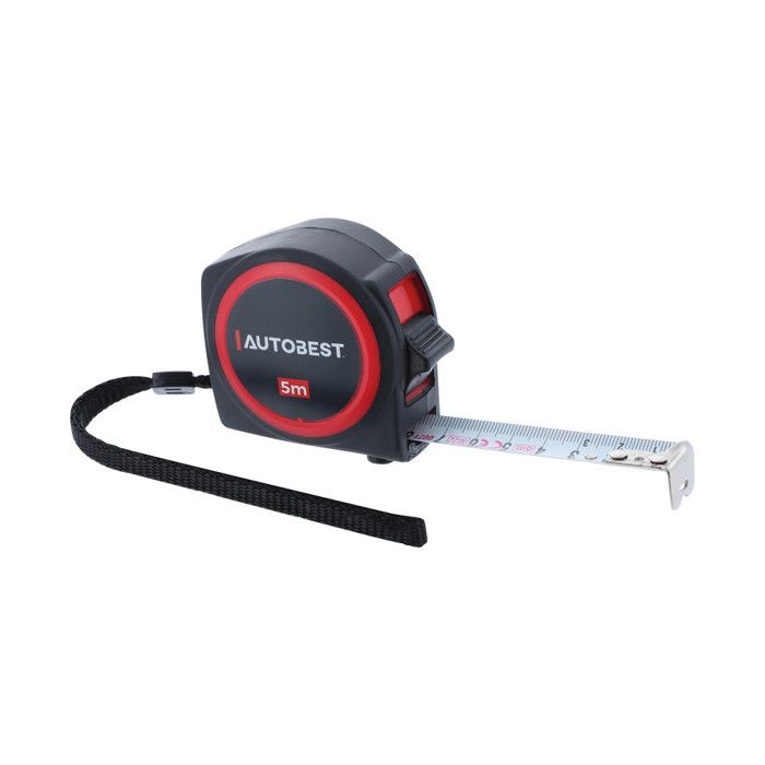 Mètre Ruban Autobloquant En Acier Fluorescent - Ruban De Mesure Retractable De 5m Pour Travail Du Bois Haute Precision Anti Chute 89334005