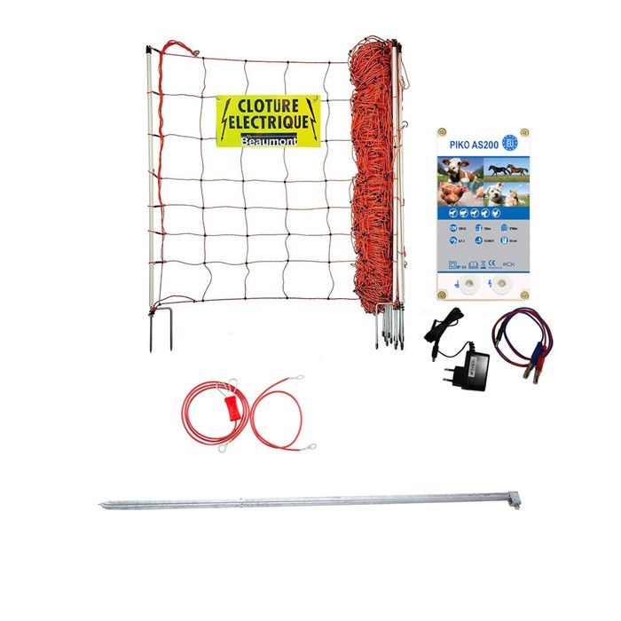 Meilleurs prix pour Kit clôture pour chien filet 50 m 90 cm