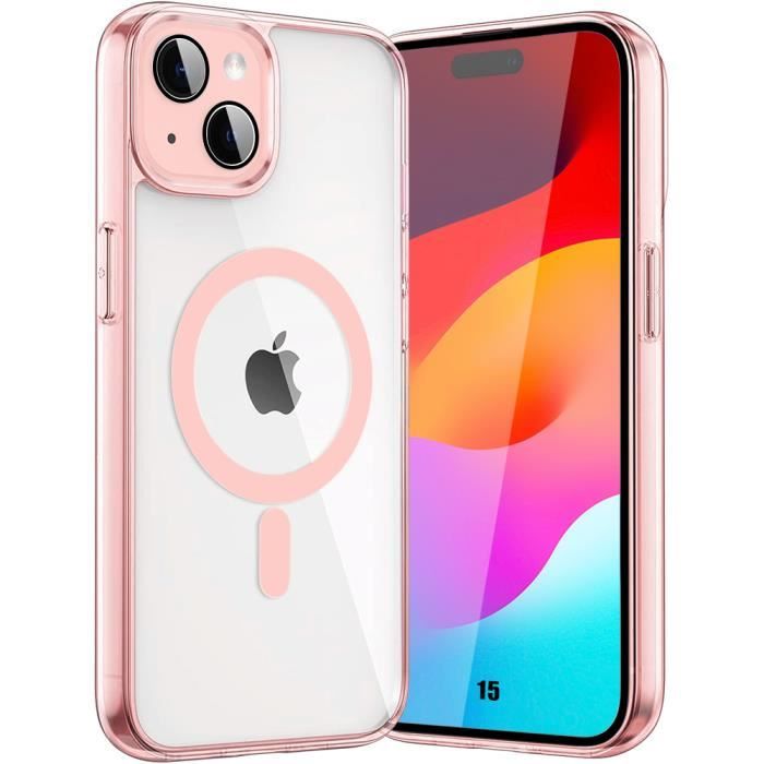 Coque AICase Transparente Pour IPhone 12 Mini (5.4") - Avec Anneau Magnétique Intégré - Anti-jaunissement