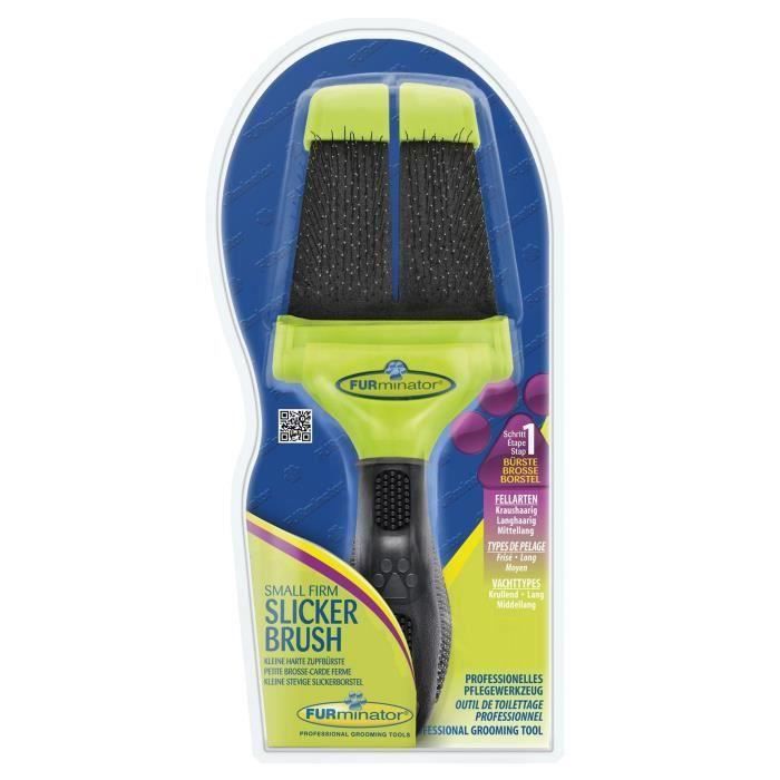 Furminator Petite Brosse Dure Pour Chien Et Chat Lot De 2 Cdiscount Animalerie