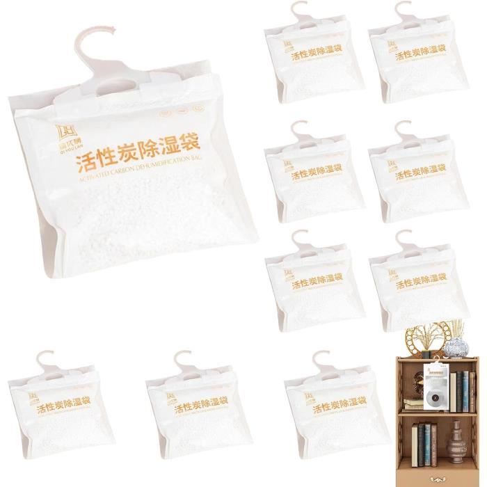 Déshumidificateur D'Armoire YESKANO - 9 Sachets 500ml - Absorbe Humidité Et Moisissures - Pour Maison Cave SDB