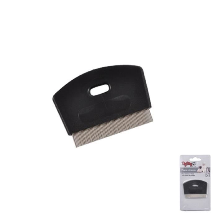 Meilleurs prix pour Peigne Antipuces Chien & Chat 7cm Noir